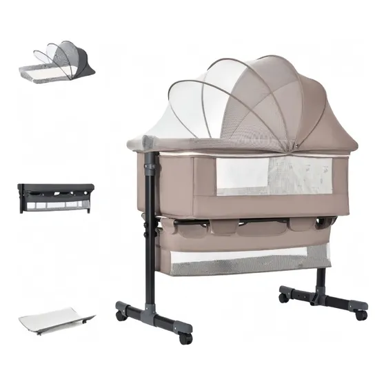 Cuna Colecho Para Bebé + Cesta+ Mosquitero + Cambiador