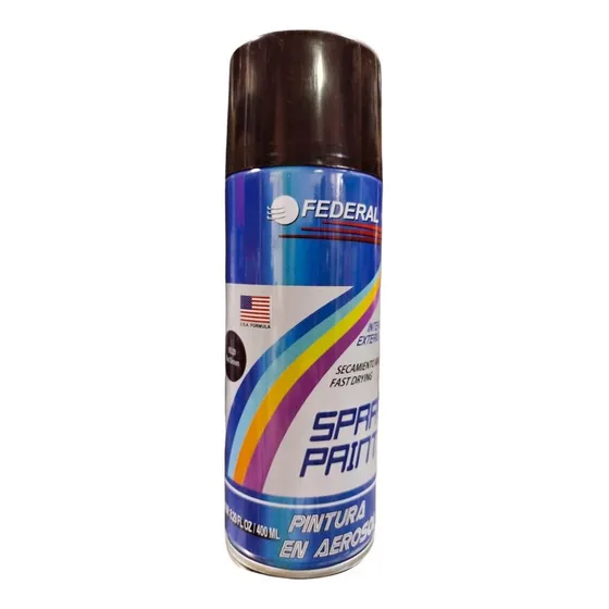 Pintura En Spray Laca Brillante Transparente Marca Federal