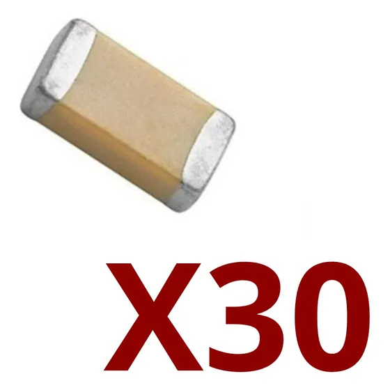 Capacitor 1uf 1206 Smd  25v Ceramico 30pcs Condensador