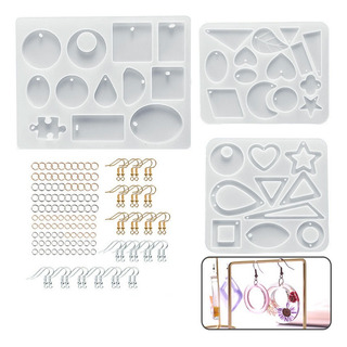 195pcs / Set Set De Fabricación De Aretes 5pcs Moldes Para 195pcs / Set Set De Fabricación De Aretes 5pcs Moldes Para