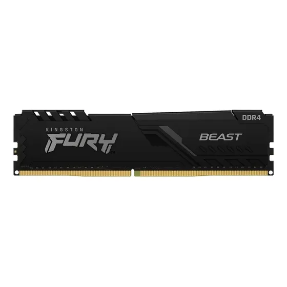 Memoria RAM Fury Beast DDR4 gamer color negro 16GB 1 Kingston KF432C16BB1/16