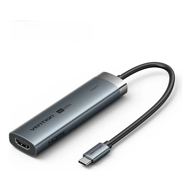 Hubs Usb-c A Hdmi/usb 3.0x3/usb 3.2 Gris 0.15m Vention