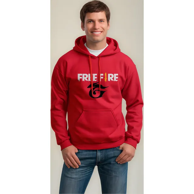 Buzo Hoodie Con Capota Free Fire Diamantes Pvp Battle Garena