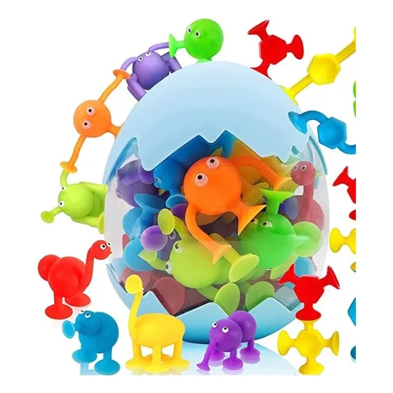  Juego Animales De Silicona C/ Ventosas Ducha Baño Clicshop