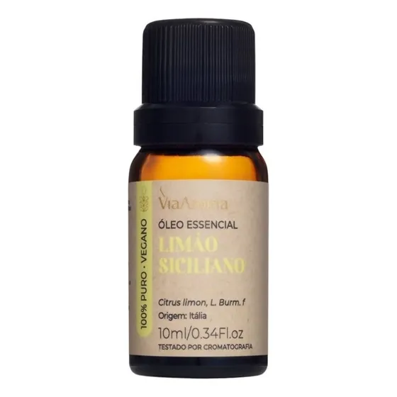 Oleo Essencial De Limão Siciliano 10 Ml 100% Puro- Via Aroma