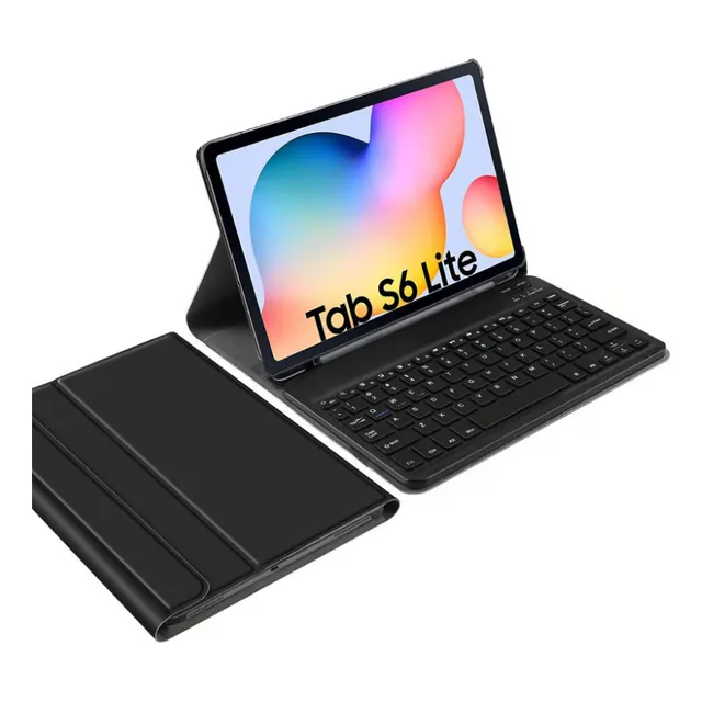 Case Con Teclado Bluetooth Para Samsumg Galaxy Tab S6 Lite Negro