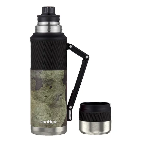 Termo Contigo Tapon Cebador Mate Camuflado Acero Inoxidable 2070898 1.1L