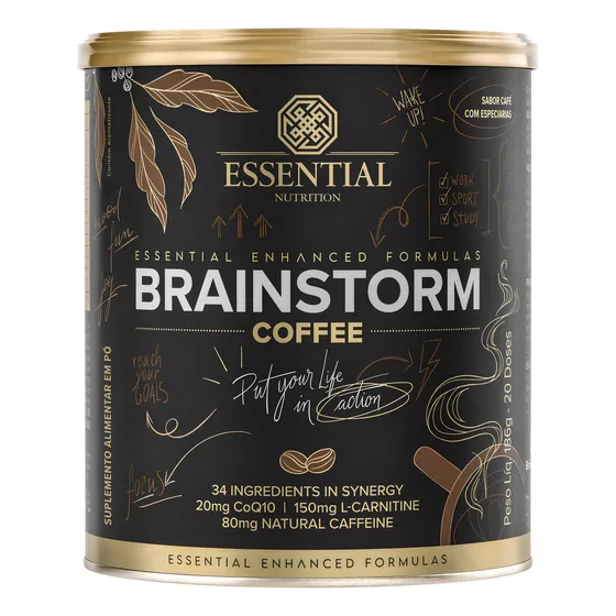 Brainstorm Coffee Essential Nutrition 186g Café com Especiarias