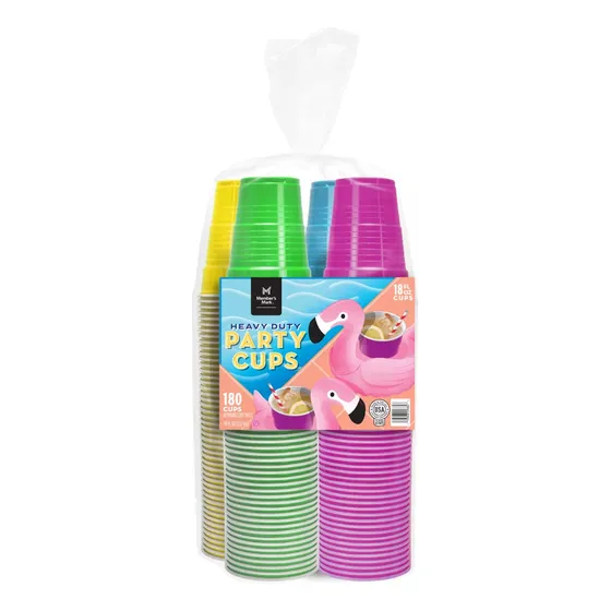 Vasos Plásticos Members Mark Party Heavy Duty 18 Oz 180 Cups