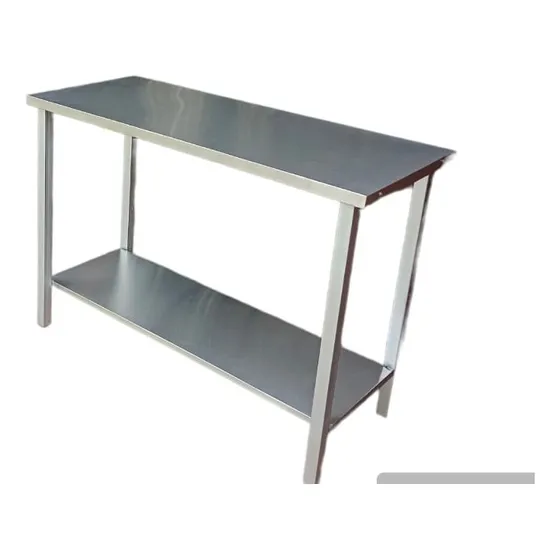 Mesón Acero Inoxidable 120x60 | Uso Industrial Y Entrepaño
