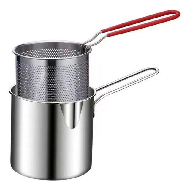N Freidora Olla Desmontable Con Cesta Para Papas Fritas