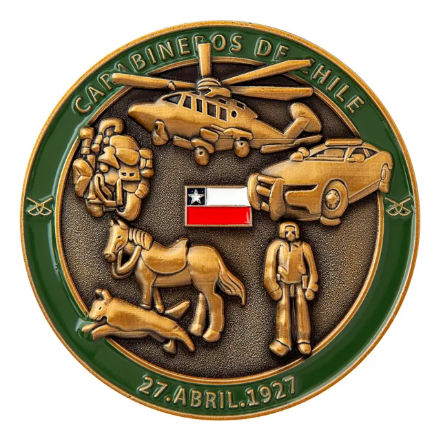 Moneda De Carabineros De Chile 1927