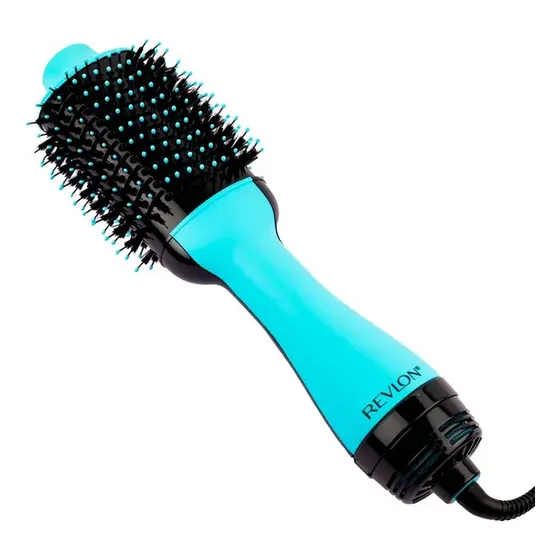 Revlon Salon One Step Cepillo Secador Voluminizador Pelo Color Verde Azulado