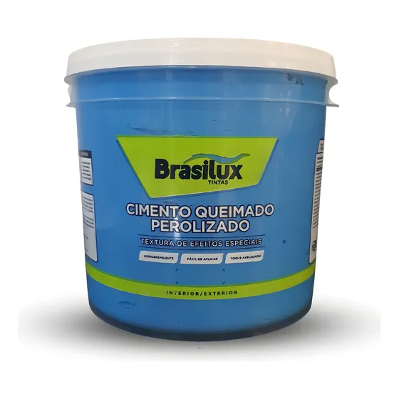 Efeito Cimento Queimado Perolizado Decorativo Cores 3 Kg Cor Oceano Profundo