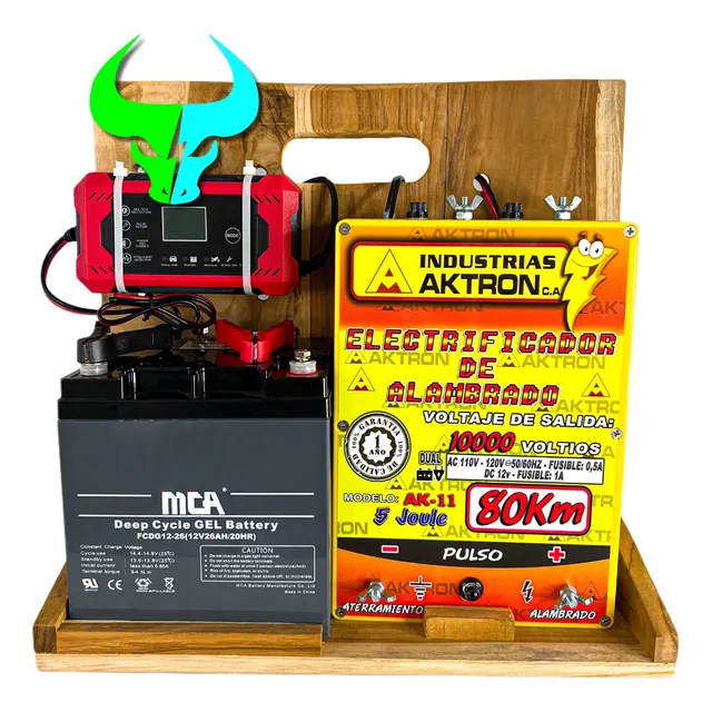Energizador Aktron Respaldo De Bater 80km New Farmers Power