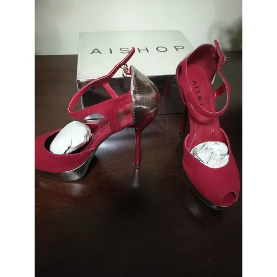 Tacones Sandalias Aishti 100% Original Zapatos Vestir Clarks