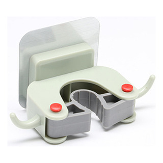 Organizador Autoadhesivo De Pared Con Soporte Para Fregonas Organizador Autoadhesivo De Pared Con Soporte Para Fregonas