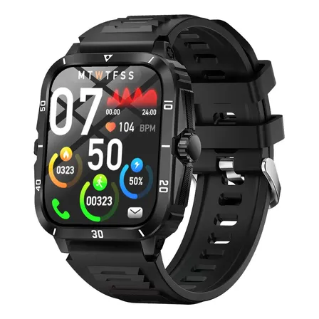 Reloj Smartwatch Deportivo Con Llamadas Bluetooth Negro
