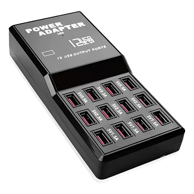 Zapatilla Hub De 12 Entradas Usb 3.0 Multipuerto Adaptador