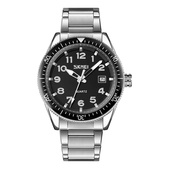 Reloj Skmei 9232 Hombre Analógico Negro Acero Inoxidable