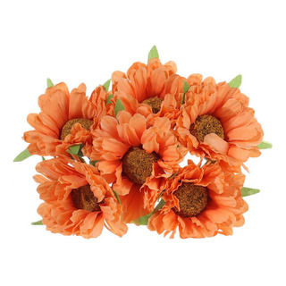 Gerbera De Seda Artificial Con 6 Cabezas Y Margaritas Para N Gerbera De Seda Artificial Con 6 Cabezas Y Margaritas Para N