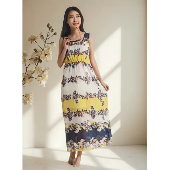 Vestido Lindo Mujer Largo Casual Elegante Playa Sexy Fresco