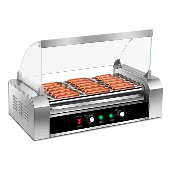 Maquina Parrilla Para Hot Dog Vitrina Comerciales Salchichas