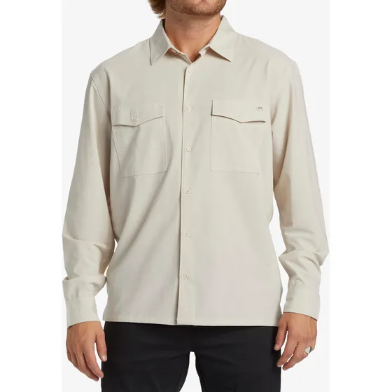 Camisa Billabong Hombre Surftrek Ls Beige