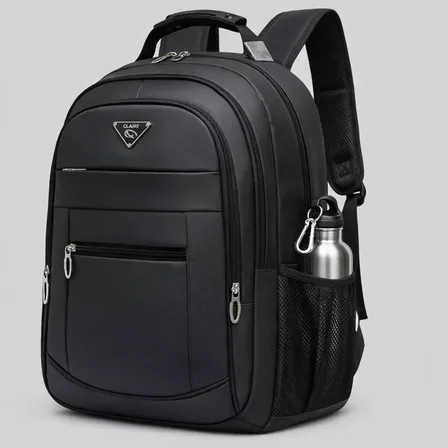 Mochila Faculdade Trabalho Grande Reforçada Notebook Premium Preto Liso