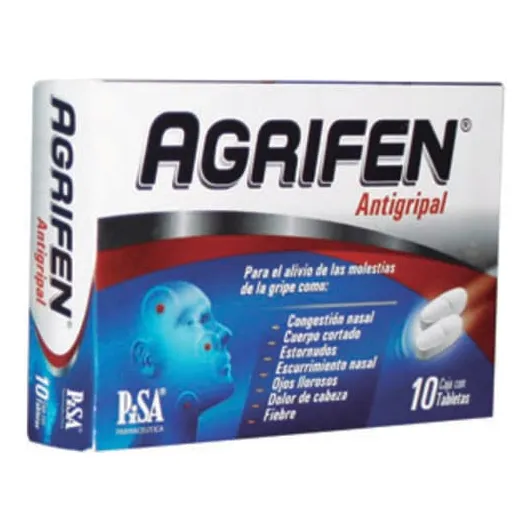 Agrifen C/10 Tabs. 500/25/5/4 Mg.