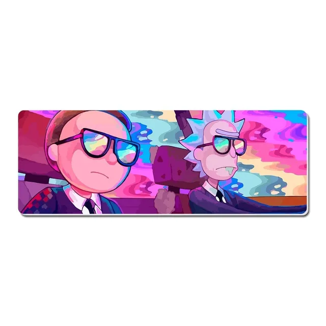 Mouse Pad Gamer Omaigat Rick Y Morty Neon Ride Xl (800x285x3mm)