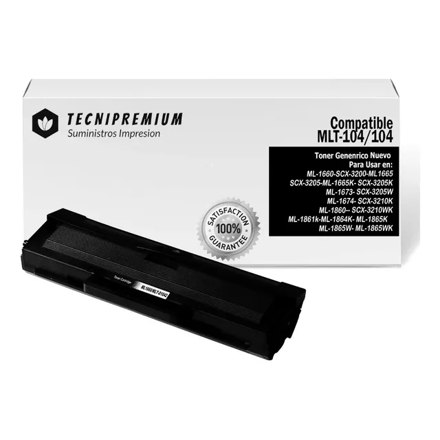 Toner 104 Genérico Para Samsung Ml-1660 Ml-1665 Ml-1860 1865