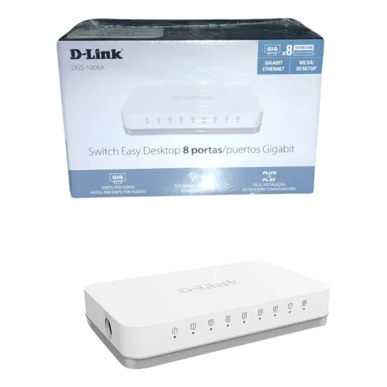 Switch Gigabit 08 Puertos Dgs-1008g