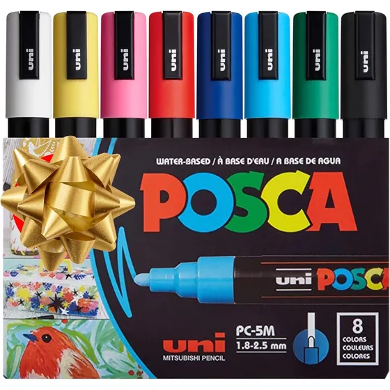 Marcador Posca Pc-5m Colores ( 8 Colores )