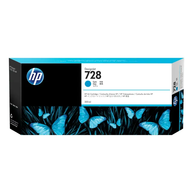 Cartucho Hp 728 Cian 300ml T730 T830 F9k17a