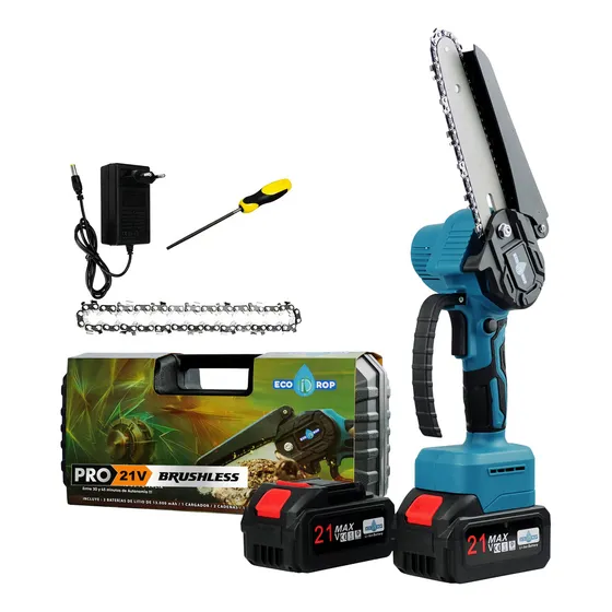 Ecodrop LLT006 Motosierra Eléctrica a Batería de 800W 220V Color Verde Claro