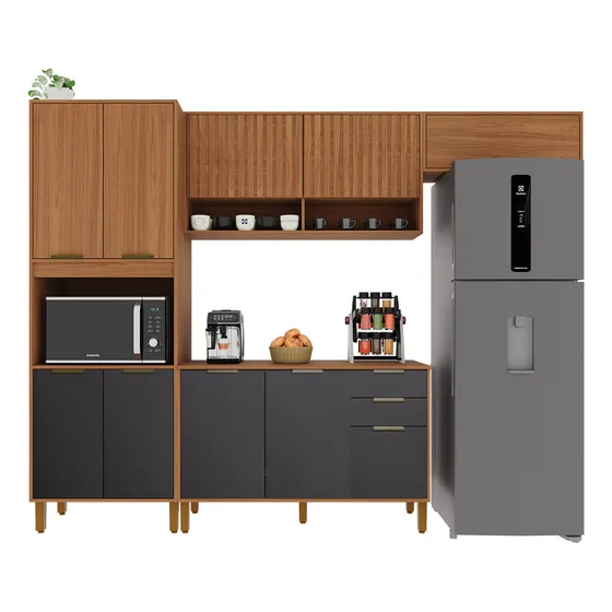 Cozinha Modulada Completa Toronto 2,70 Armario Balcão