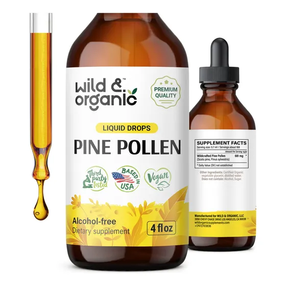 Suplemento De Tintura De Polen De Pino Silvestre Y Orgánico