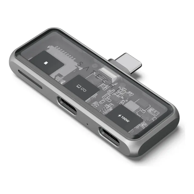 Hub Mobile Xr Satechi Usb-c 3.2 4k 60hz Con Lector Micro Sd
