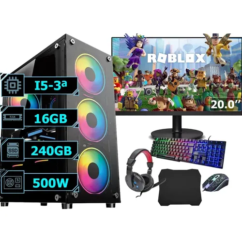 Pc Gamer Completo Intel I7 16gb Ssd 512gb Mon 19 Strong Tech