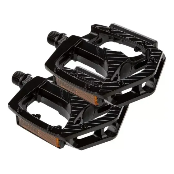 Pedales De Bicicleta En Aluminio Negro De Lujo