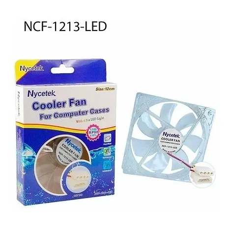 Fan Cooler Ventilador Para Case De Pc 12cm 12x12 Led Luces