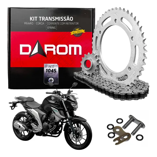 Kit Relação Com Retentor Yamaha Fazer 250 Fz-25 2018 A 2023