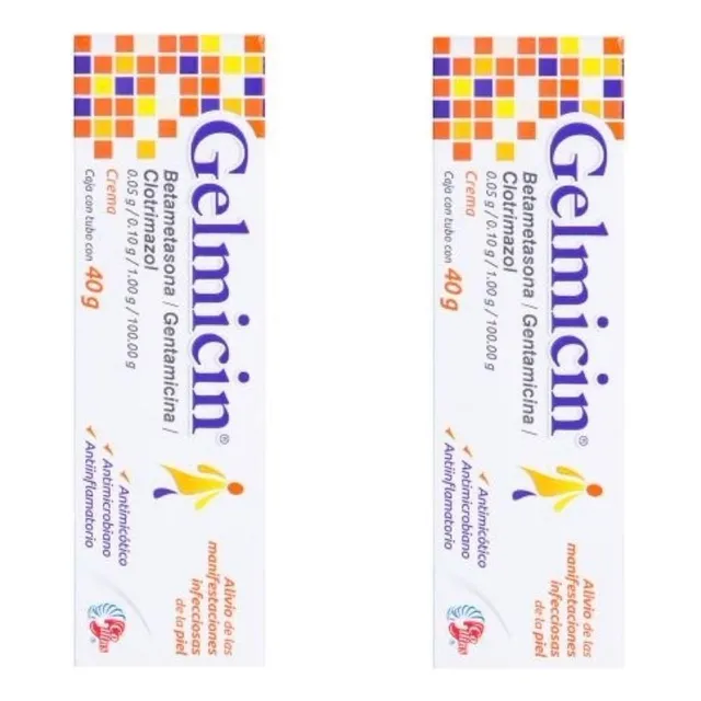 Pack 2 Gelmicin Crema Tubo De 40g. Neutra