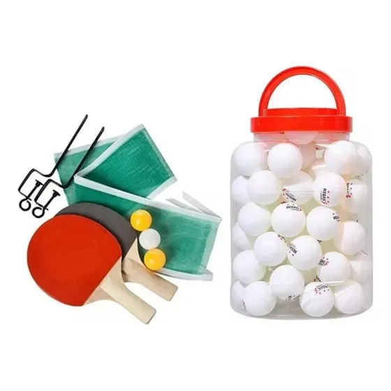 Set De Ping Pong Red Paletas + 60 Pelotas De Repuesto 