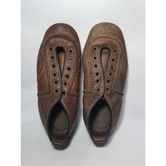 Antiguos Botines Fútbol 1930 Niño Plumita Mag 56801