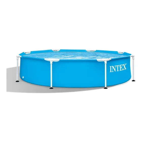 Alberca estructural Intex Metal Frame 28205 x 2.2 m de ancho x 2.44 m de diámetro