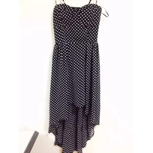 Vestido De Coctel De Lunares Talla S 