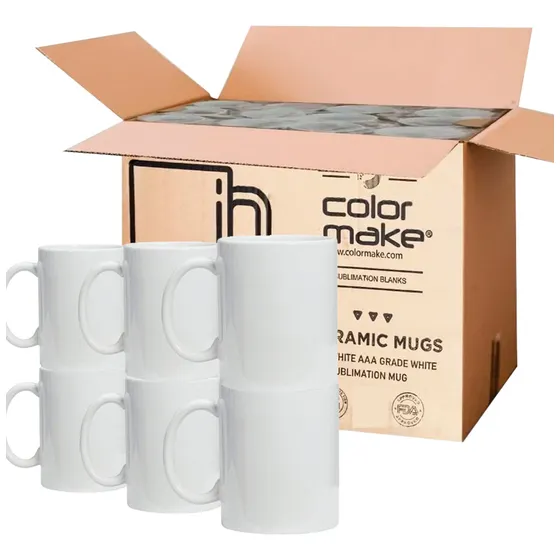 Caja De Taza 11 Oz Color Blanco Aaa Color Make