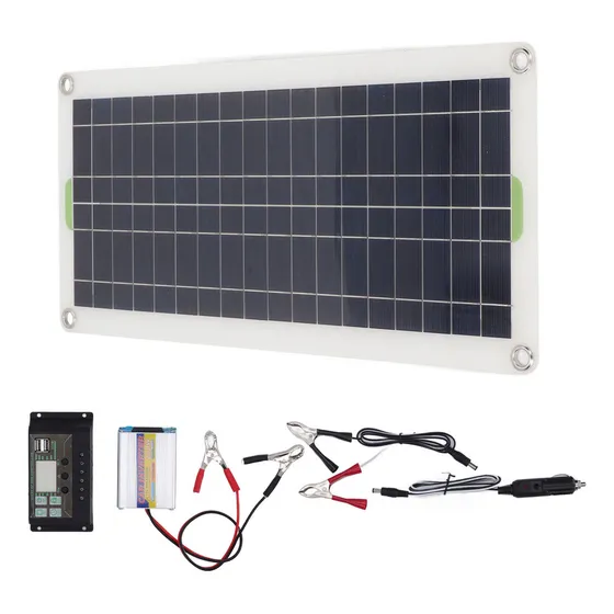 Kit De Panel Solar Portátil De 12v 30w Con Inversor De 220w